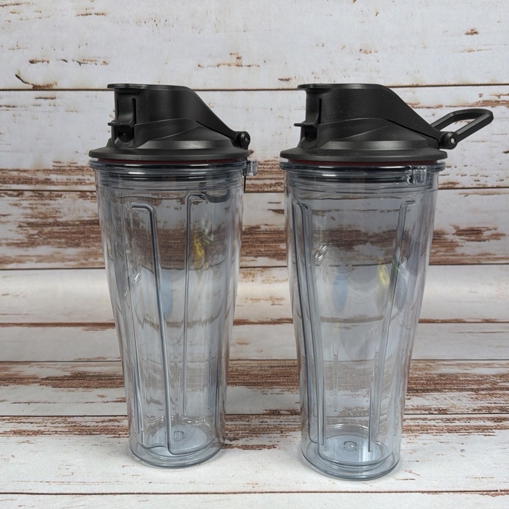 Vitamix 20 oz Personal Blending Cups Pair 2 Tumblers For Smoothies S-Series OEM
